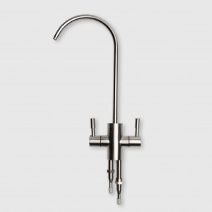 Кран фільтра подвійний з нерж сталі 